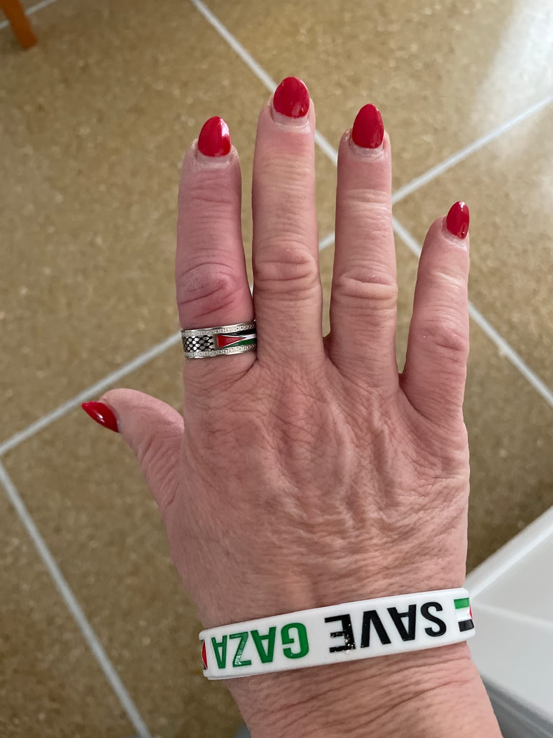Customer photo review of Palestine Heritage Ring