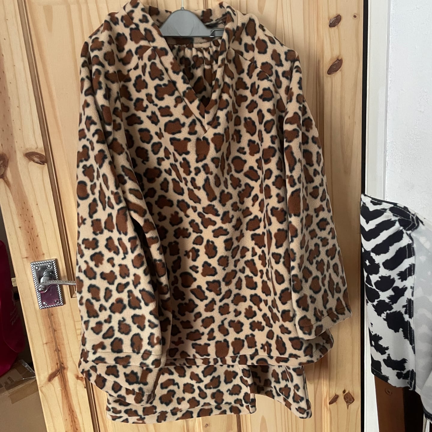 Customer photo review of Leopard Anti Pill Polar Fleece Fabric