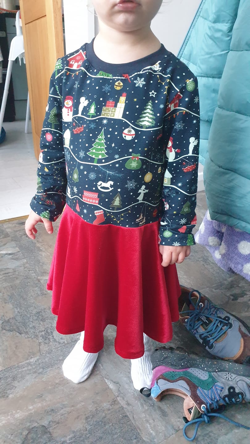 Customer photo review of Plain Stretch Velvet Fabric