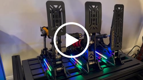 Customer video review of Simsonn Pro X Ultra Sim Racing Pedal with Haptic Reactor Optional
