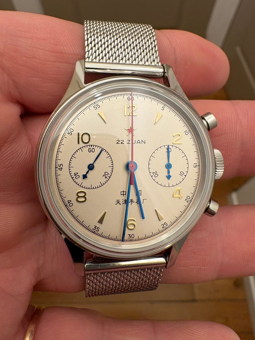 Customer photo review of Seagull 1963 Chronograph Watch 70th Anniversary Reissue 37.3mm