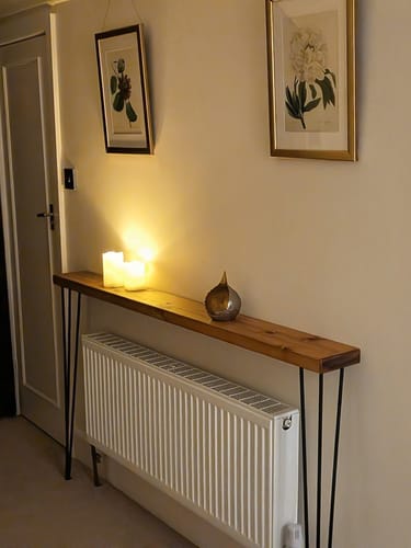 Customer photo review of Console Table 15cm Depth | Hairpin Leg