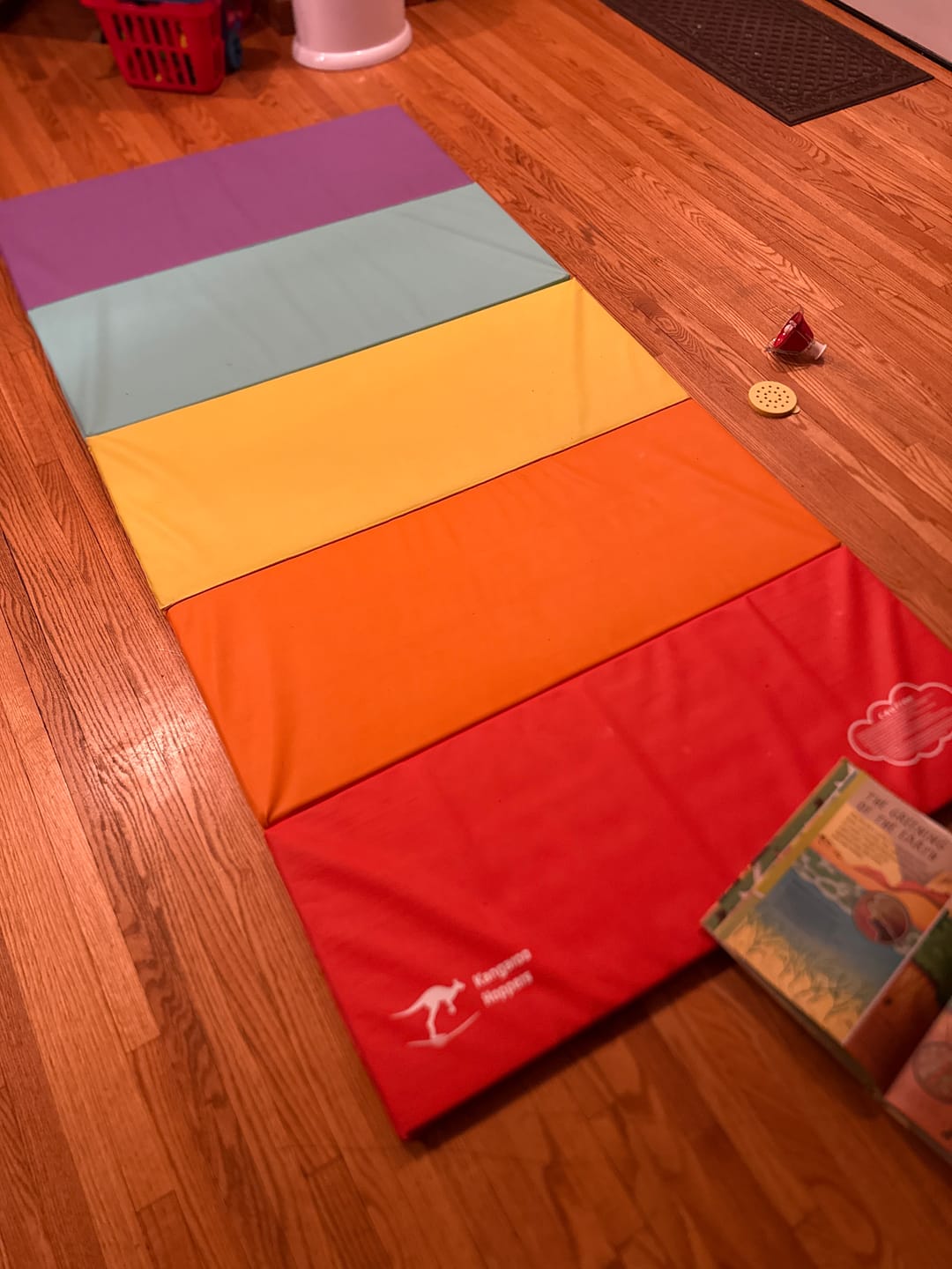 Customer photo review of Foldable Gym Durable Gymnastics Tumbling Mat for Kids
