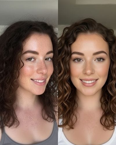 Customer photo review of Hair Growth Bundle with Spray, Shampoo & More