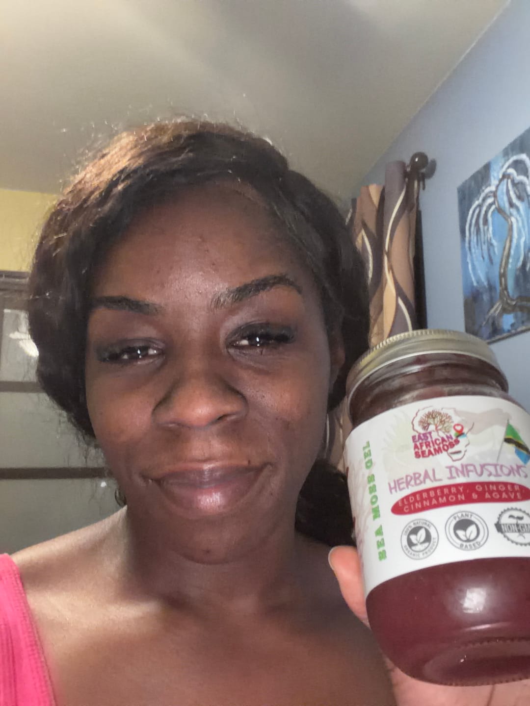 Customer photo review of ELDERBERRY GINGER East African Sea Moss Gel (flavored)