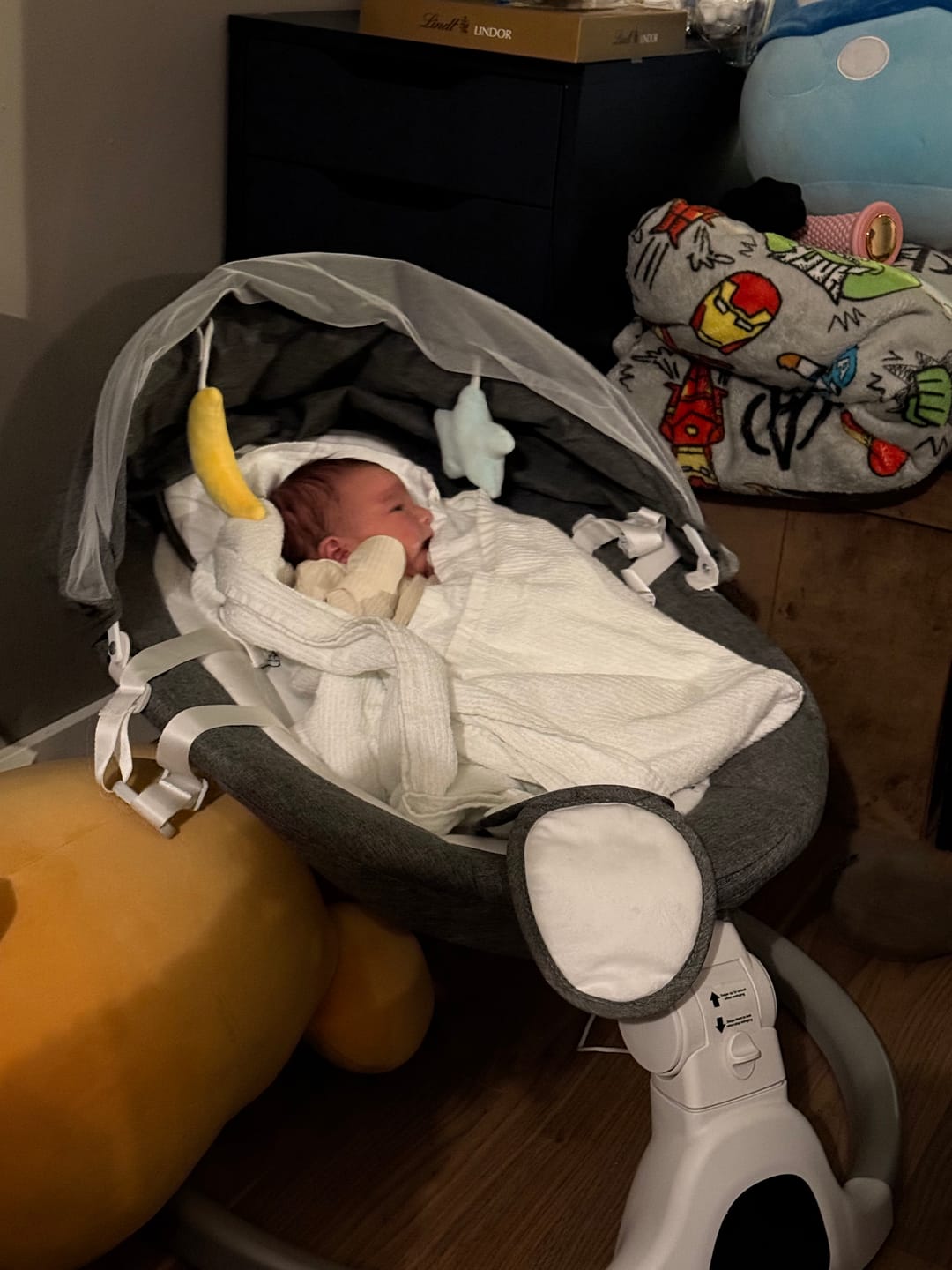 Customer photo review of Babygunga Elektrisk med Myggnät & LED Display by LV