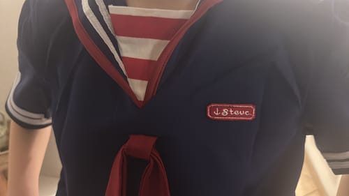 Customer photo review of Kinder Steve Harrington Uniform Stranger Things Scoops Ahoy Cosplay Kostüm