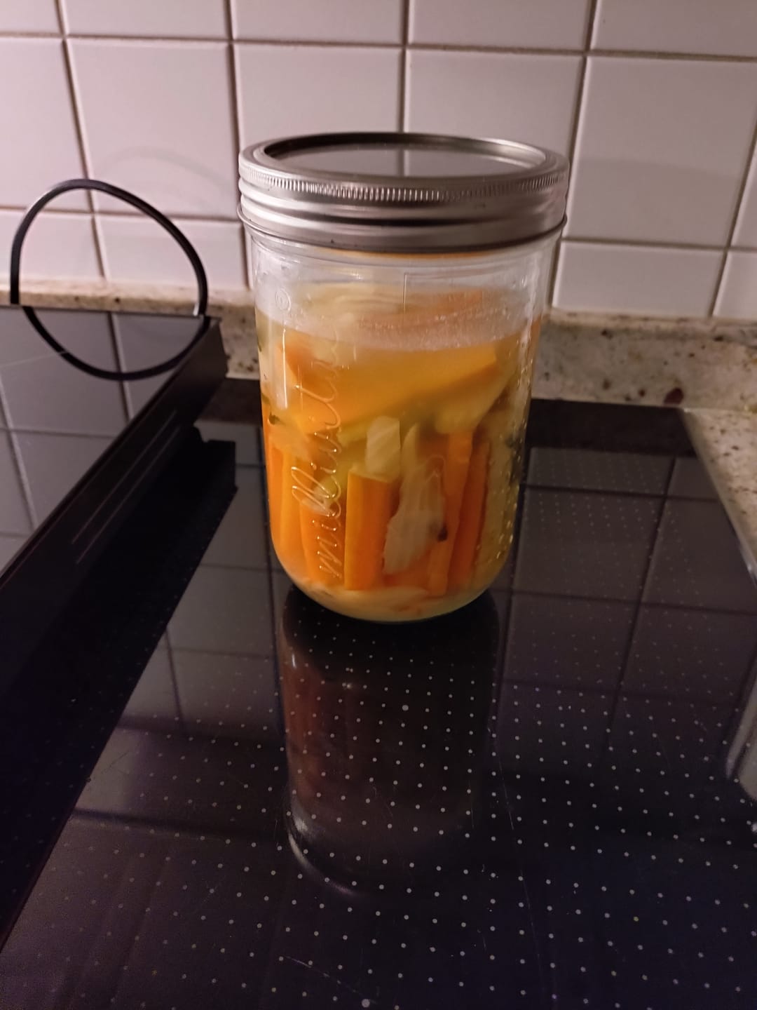Customer photo review of Fermentierglas 700 ml mit Glasgewicht