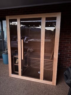 Customer photo review of Kylin Traditional Steam Sauna Room 2 Person QD-EA3