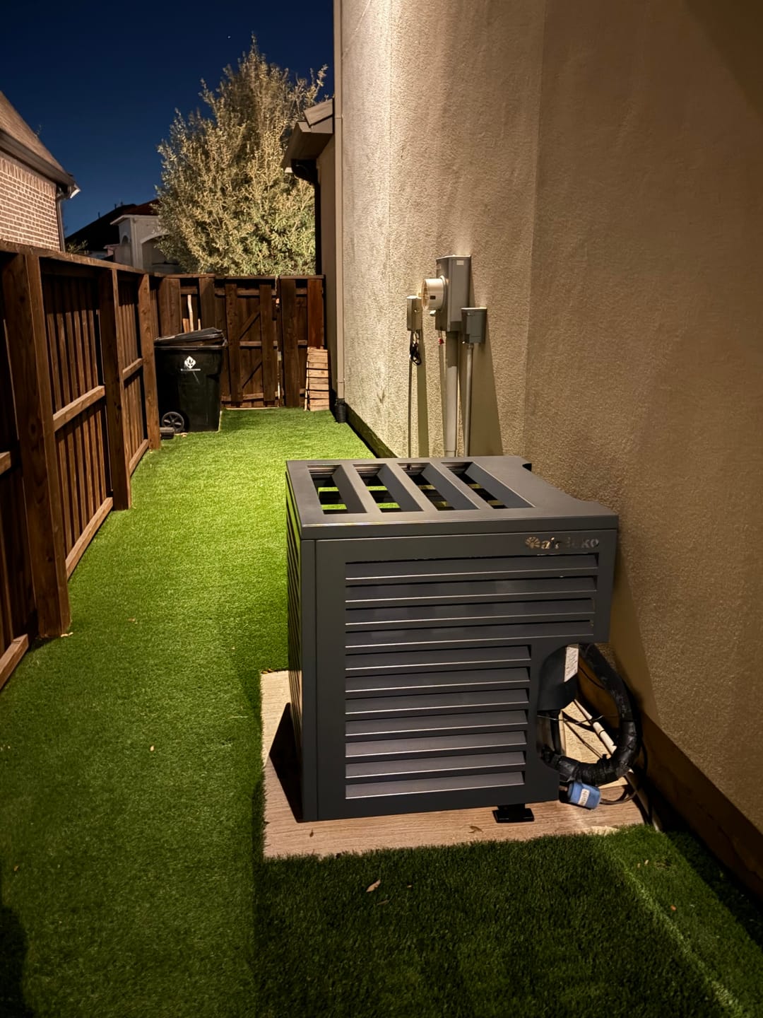 Customer photo review of Central AC Cover - Black