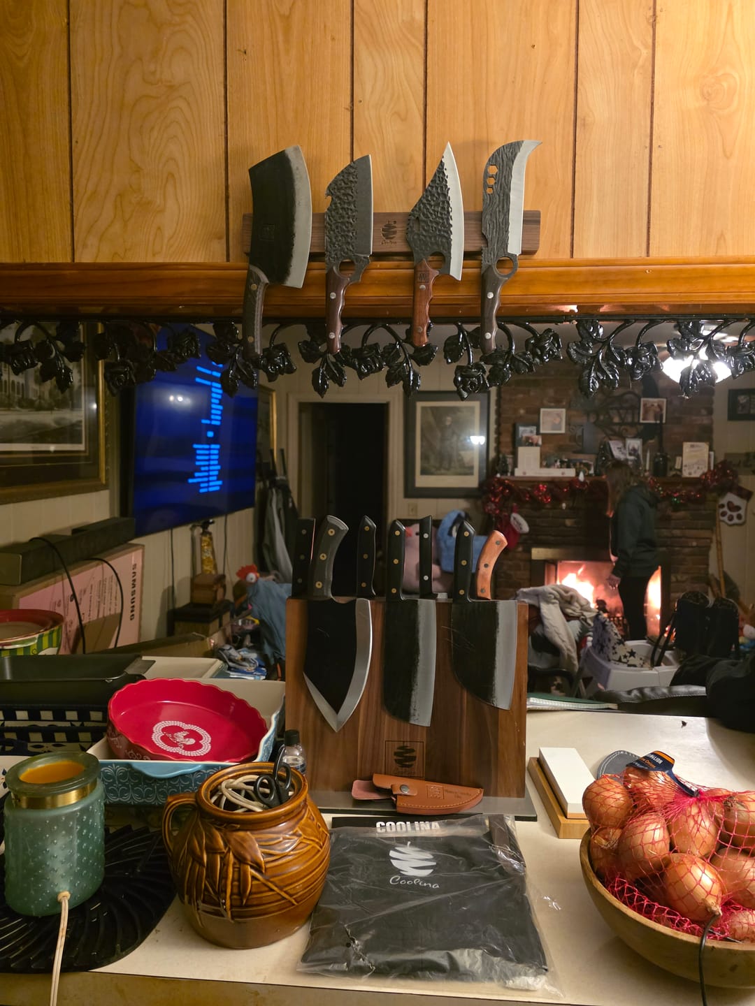 Customer photo review of Magnetic Wall Rack