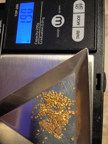 Customer photo review of NUGGET RESERVE 'CLUNKER' - Gold Panning Paydirt