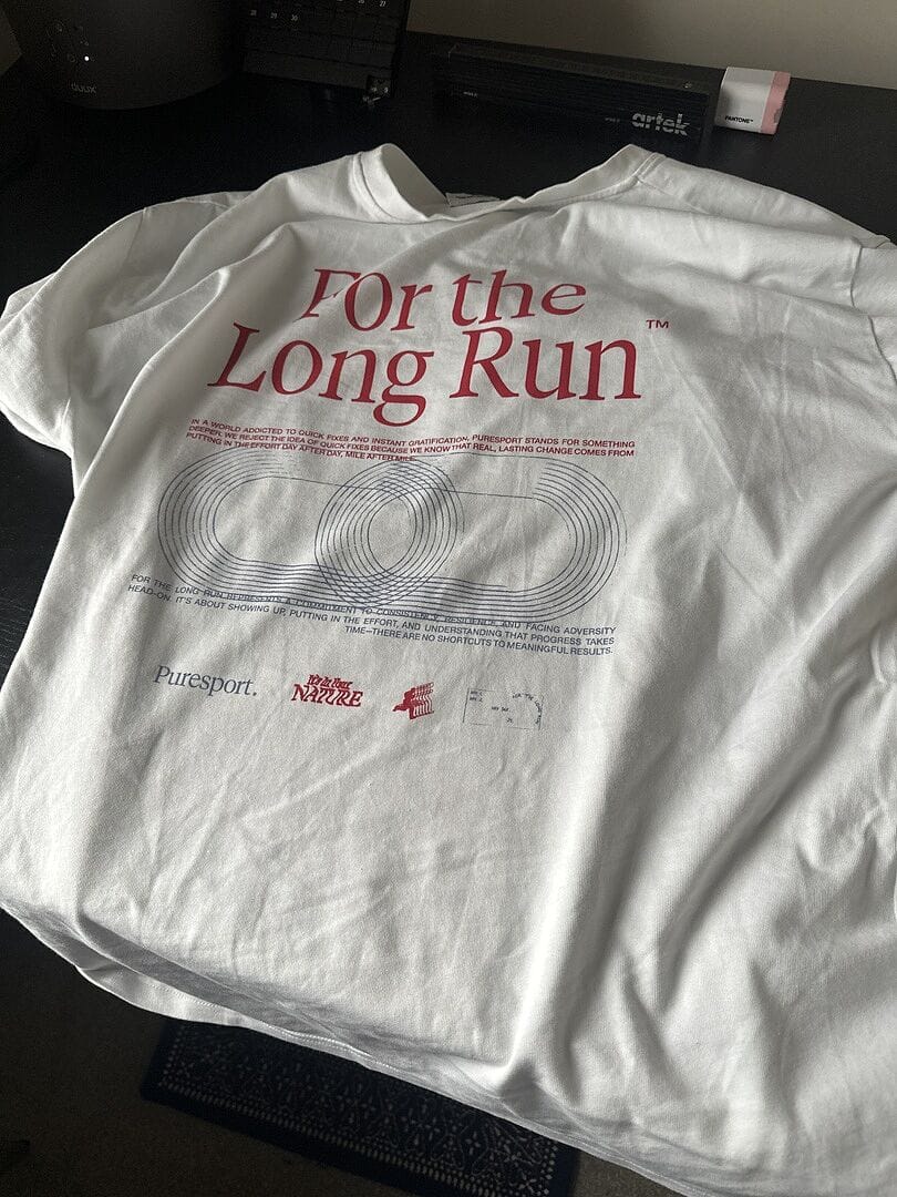 Customer photo review of For the Long Run® T-Shirt - White