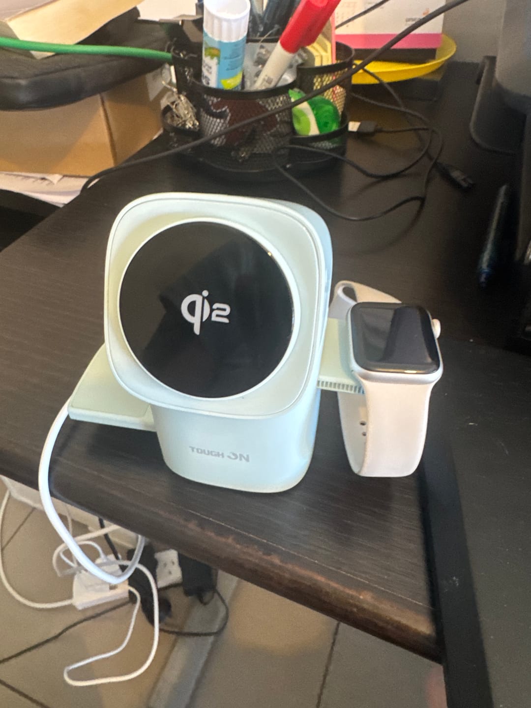 Customer photo review of Tough On MagPro Qi2 3-in-1 Wireless Charger for Apple iPhone Watch AirPods