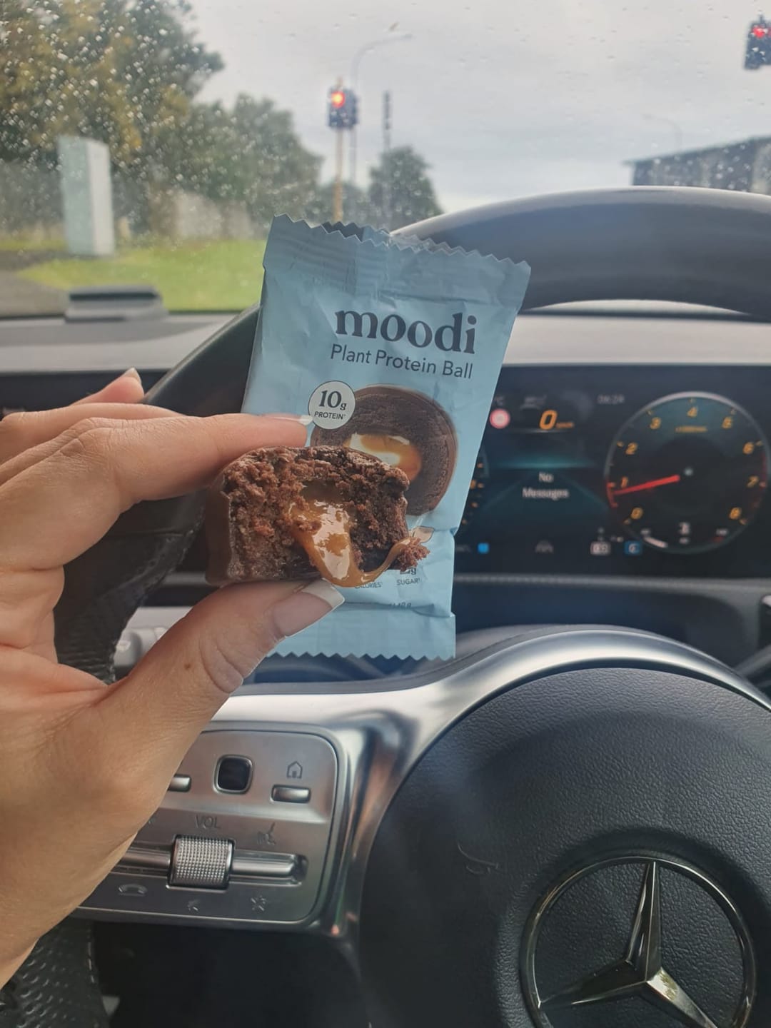 Customer photo review of Choc Caramel Plant Protein Ball