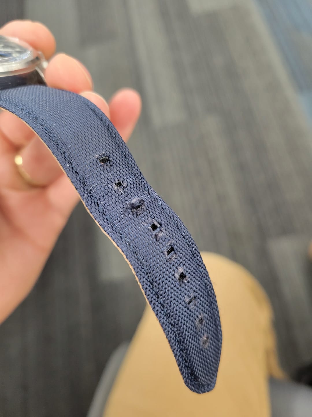 Customer photo review of Cordura - Navy Blue