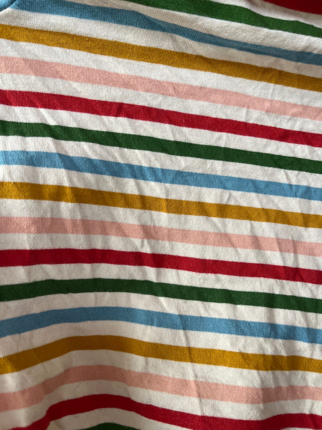 Customer photo review of Cream Rainbow Zip Organic Babygrow