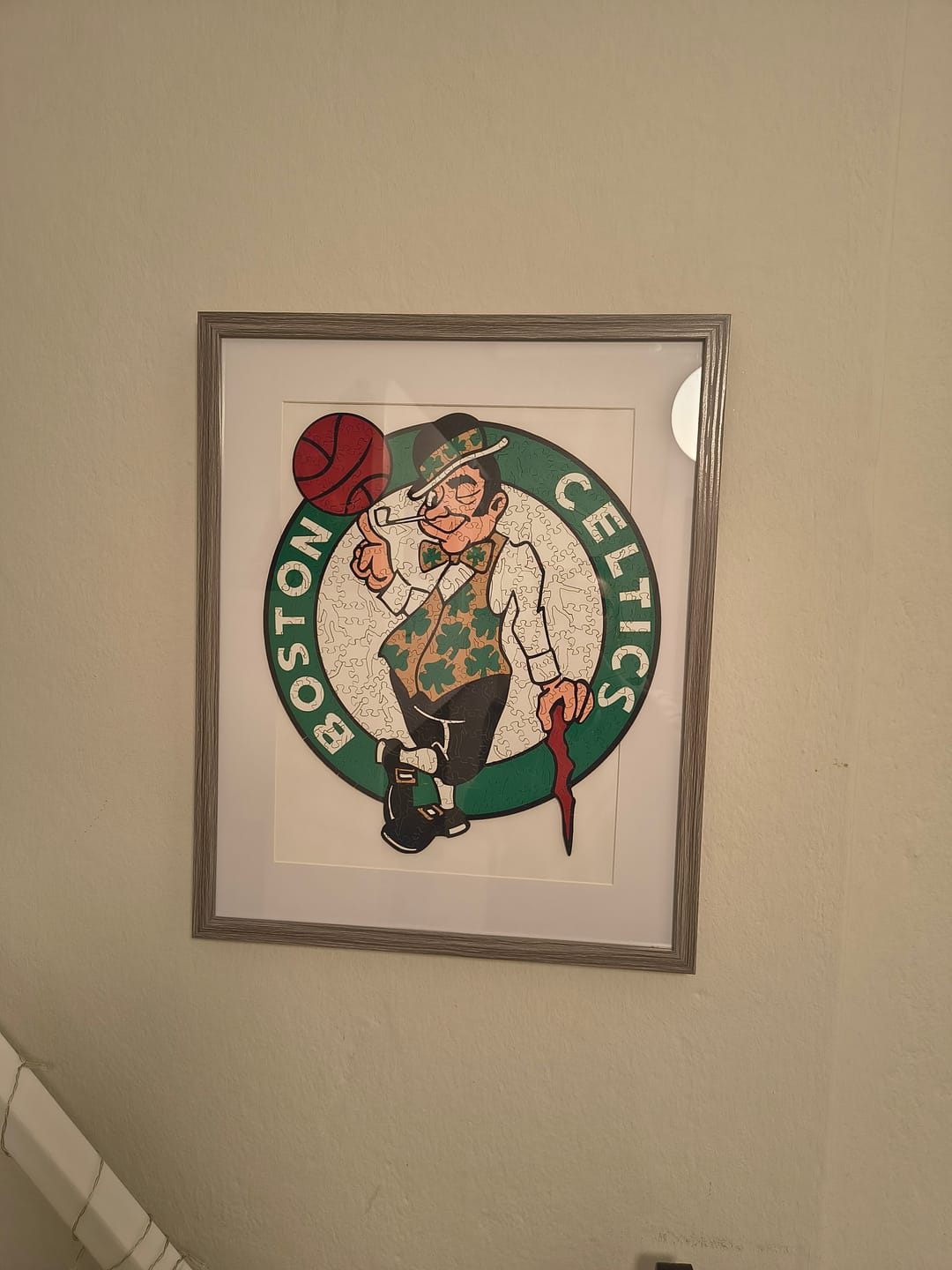 Customer photo review of Boston Celtics™ - Wooden Puzzle
