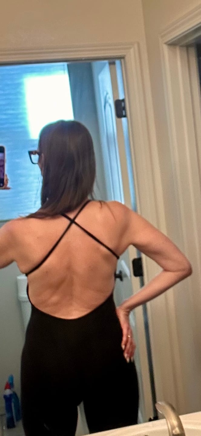 Customer photo review of The Bare Onesie / Black