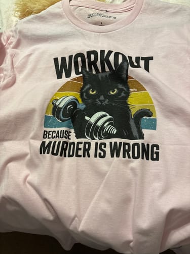 Customer photo review of Murder is Wrong T-Shirt