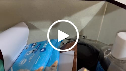 Customer video review of Caja Cuadrada con Tapa para Almacenamiento, Non Woven