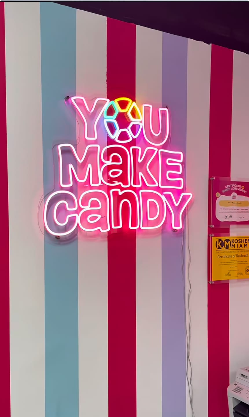 Customer photo review of Design Your Own Neon Sign