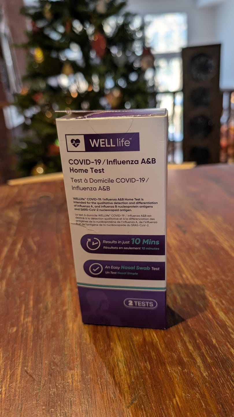 Customer photo review of WELLlife™ 3-in-1 COVID / Flu A&B Test Kit