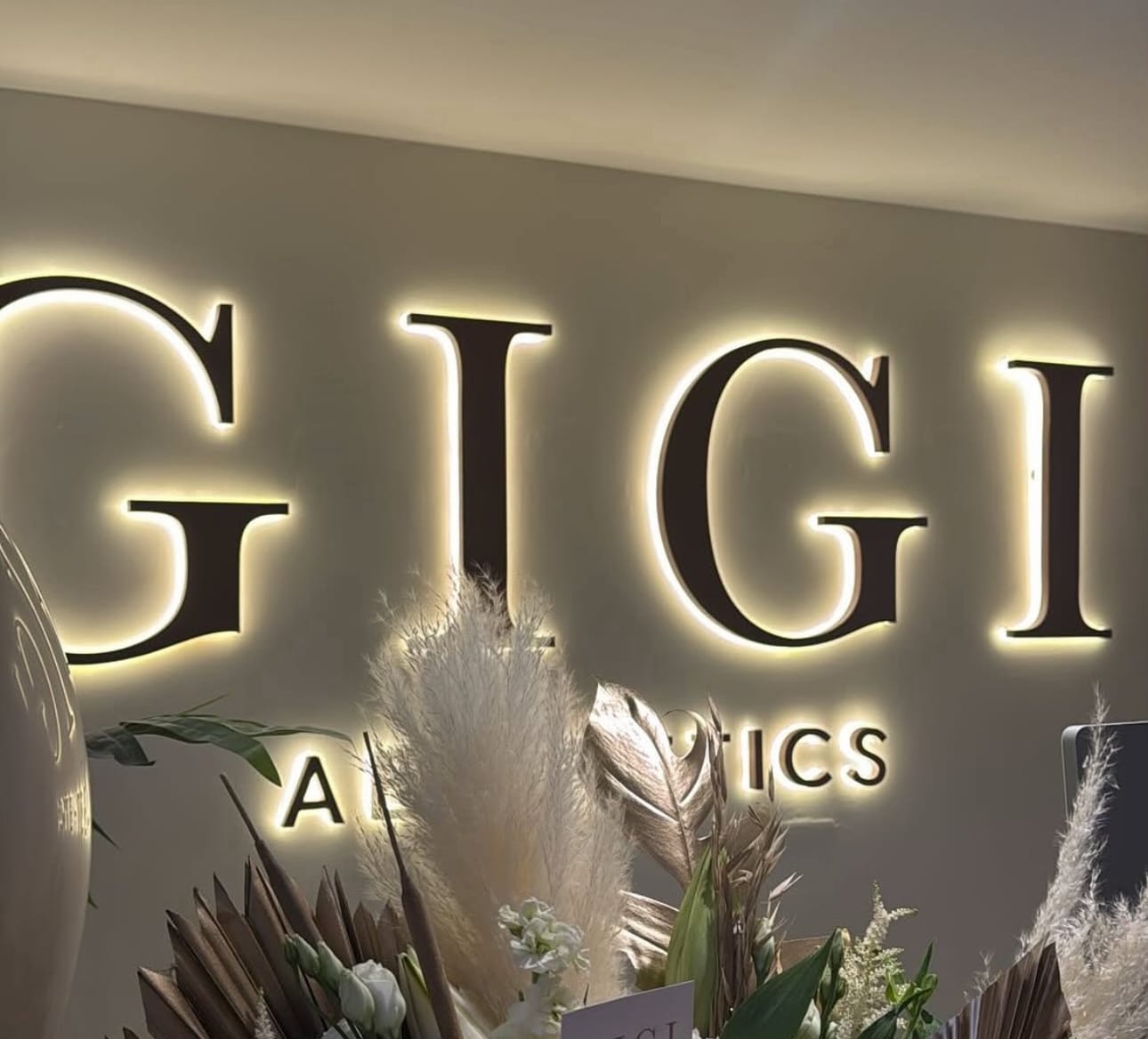 Customer photo review of Custom Backlit & Frontlit Letters - QUOTE ONLY