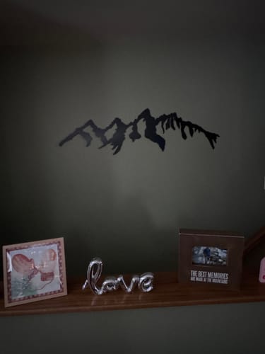 Customer photo review of Teton Mountains Alternative - Metal Wall Art