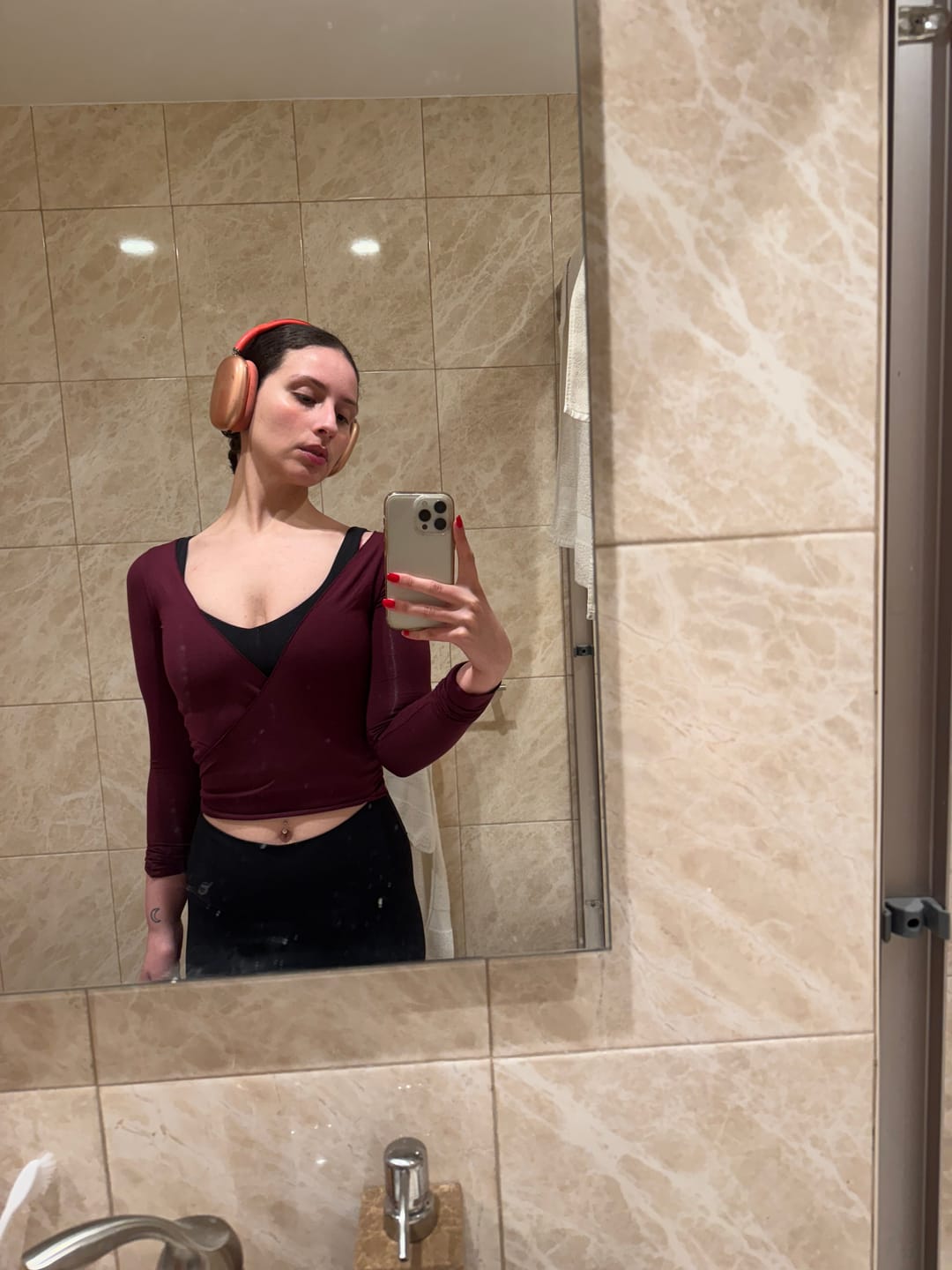 Customer photo review of The Ballet Wrap / Black-Cherry