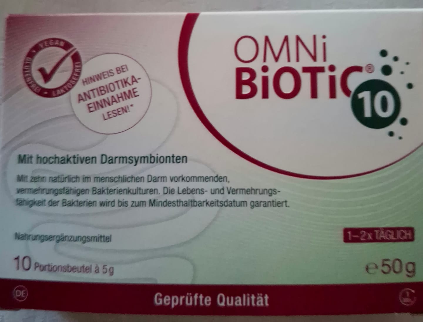 Customer photo review of OMNi-BiOTiC® 10