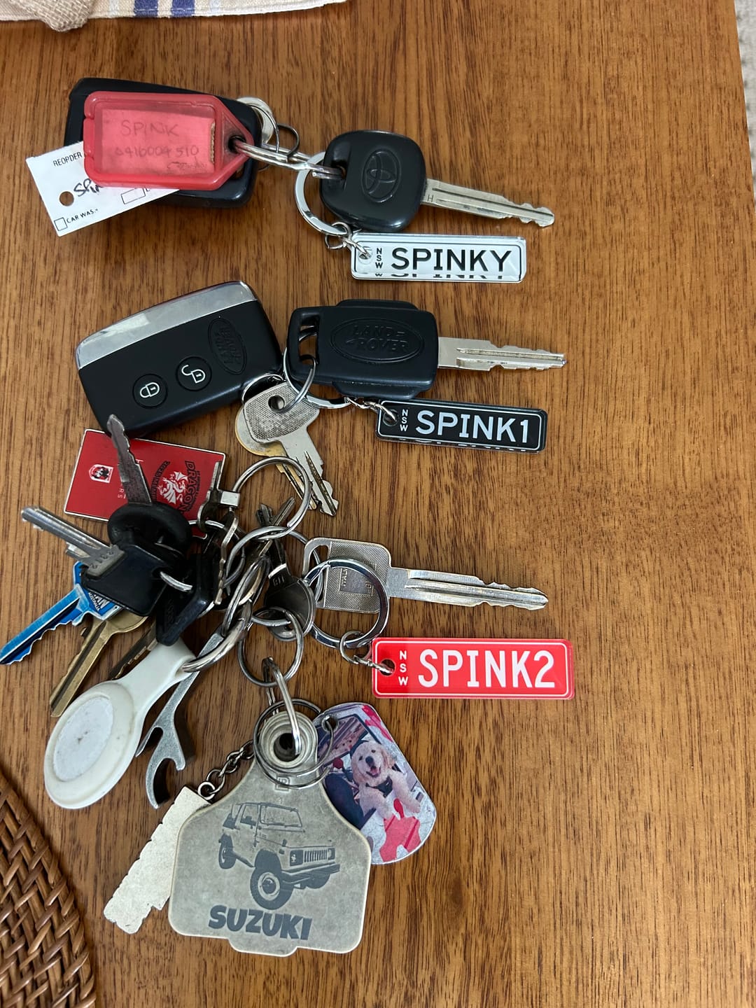 Customer photo review of NSW Premium Range Licence Plate Custom Keychain