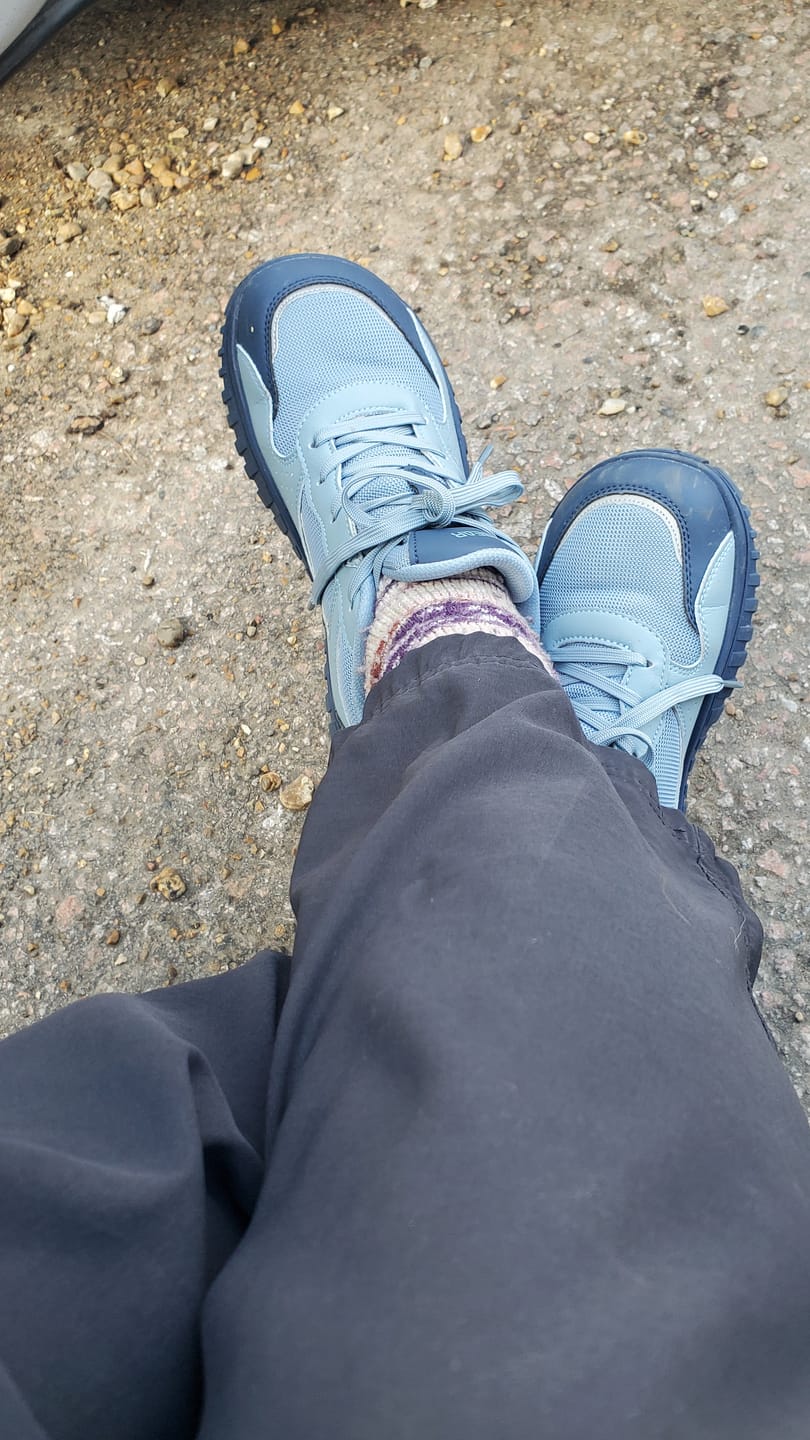 Customer photo review of Vale - Wide Toe Sneakers