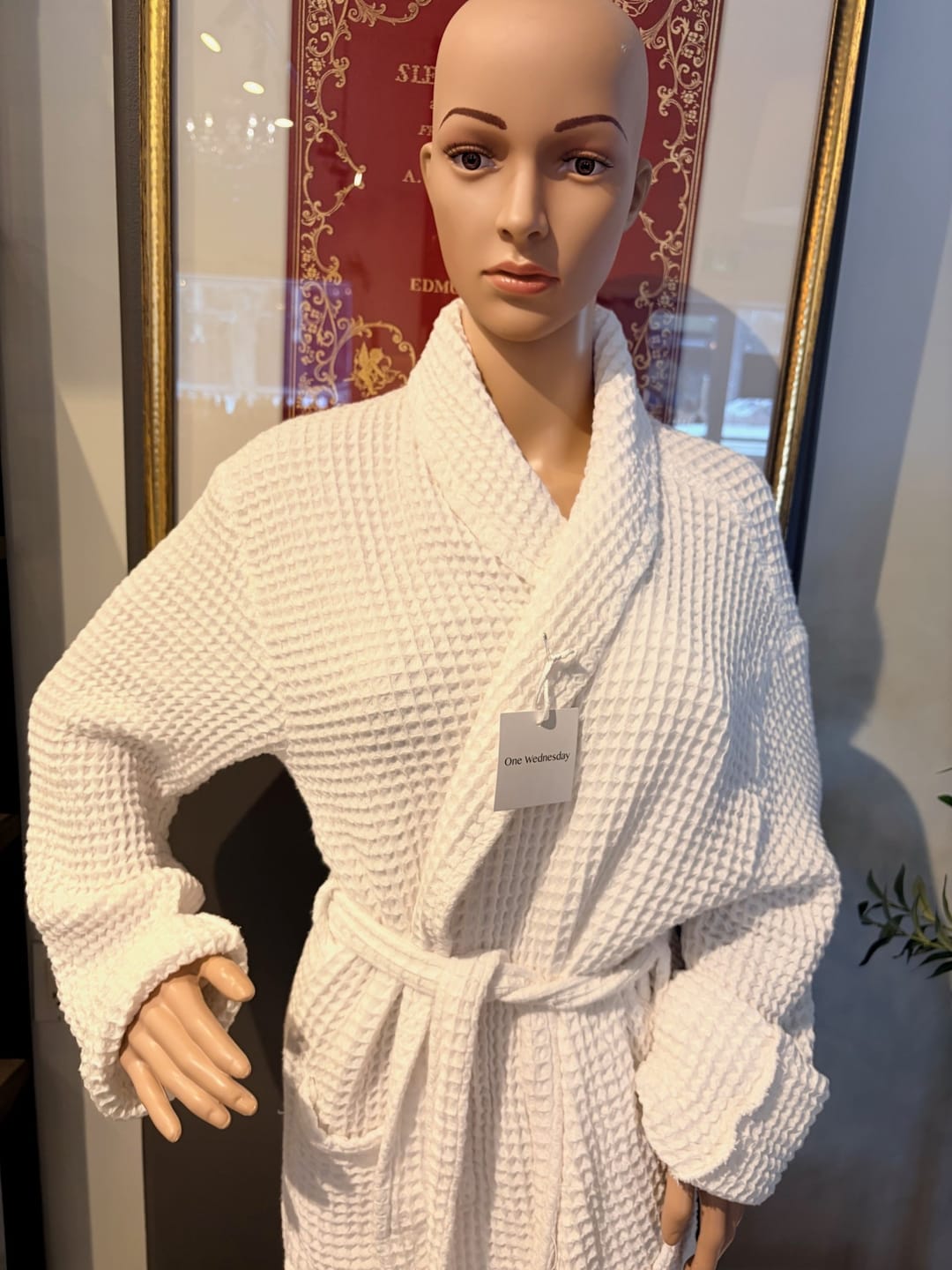 Customer photo review of Waffle Knit Robe