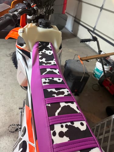 Customer photo review of Custom Seat Cover: 2024 KTM 300 XC