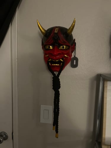 Customer photo review of Crimson fury Hannya Mask