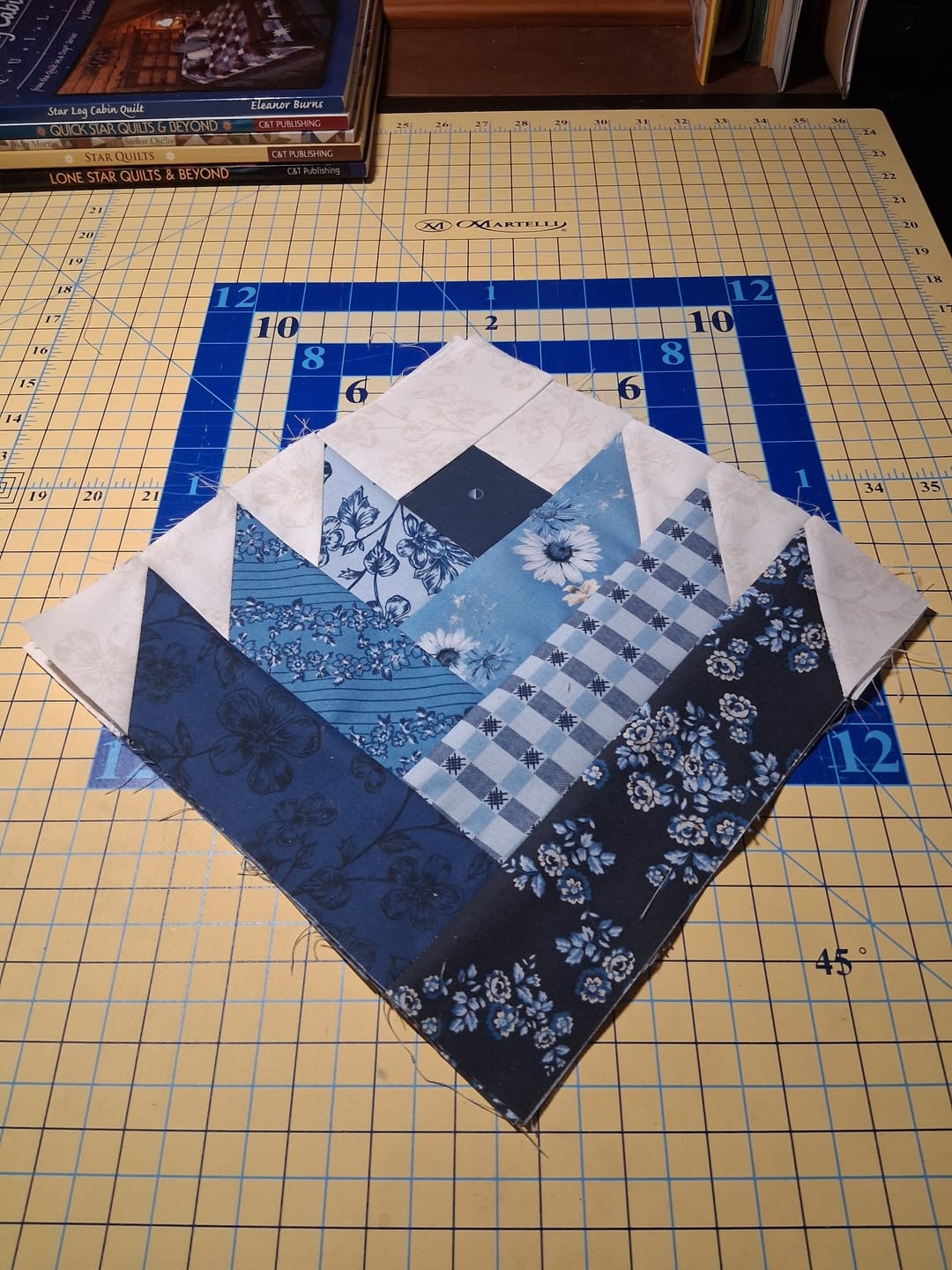Customer photo review of Block Of The Month - Tulip Bellflower (104.5" x 104.5")