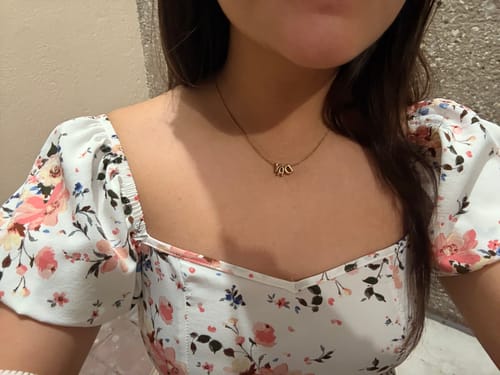 Customer photo review of Collar Letras Bubble Mini