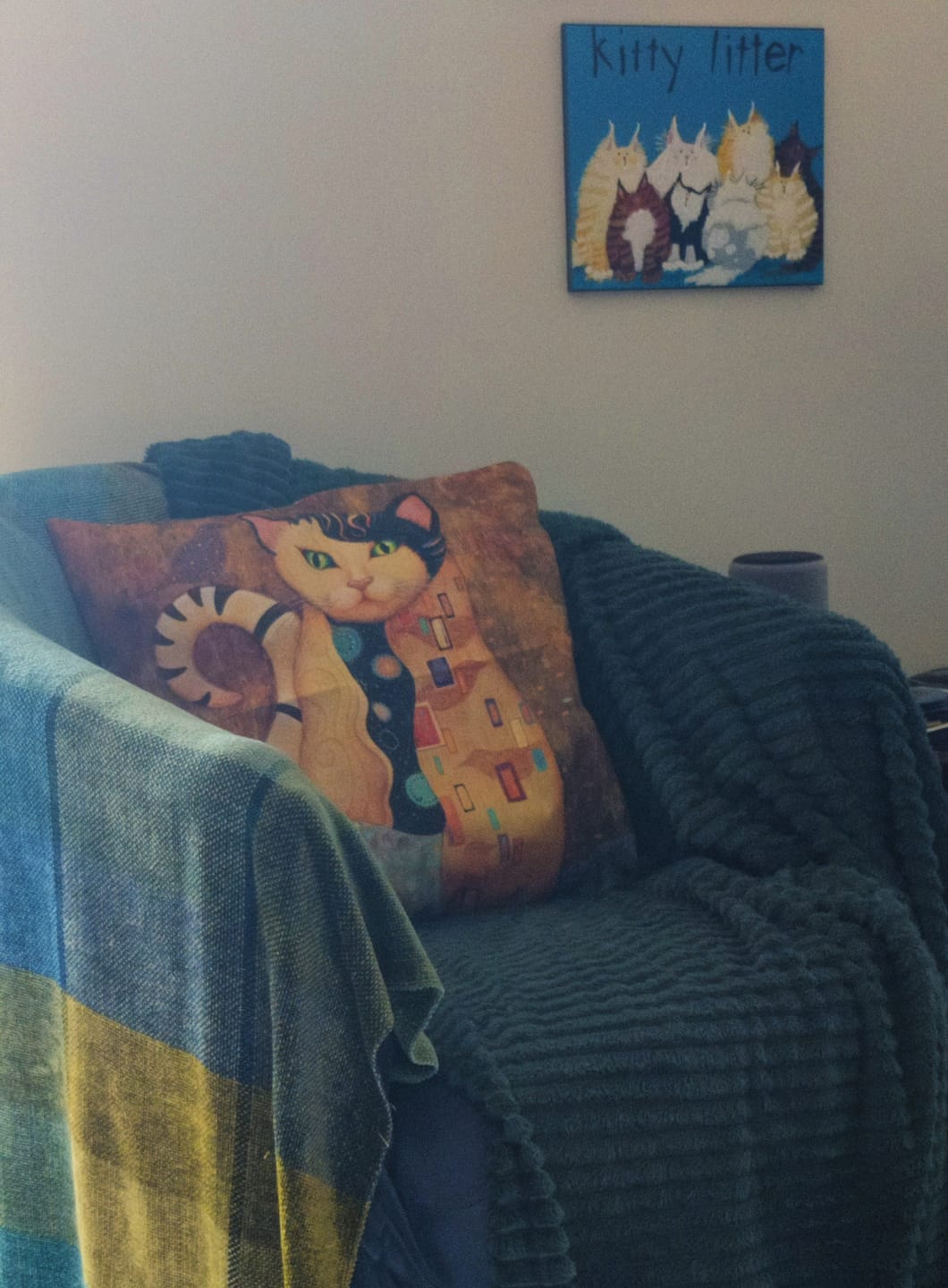 Customer photo review of Printed Cartoon Fashion Vintage Sofa Cushion Pillow Pillowcase