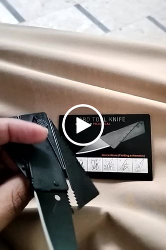 Customer video review of Folding Card Tool - Best for Wallet
