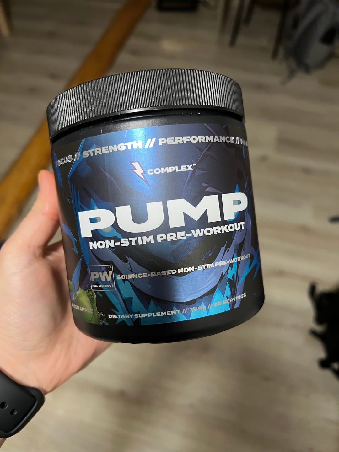 Customer photo review of Pump Non-Stim Pre-workout