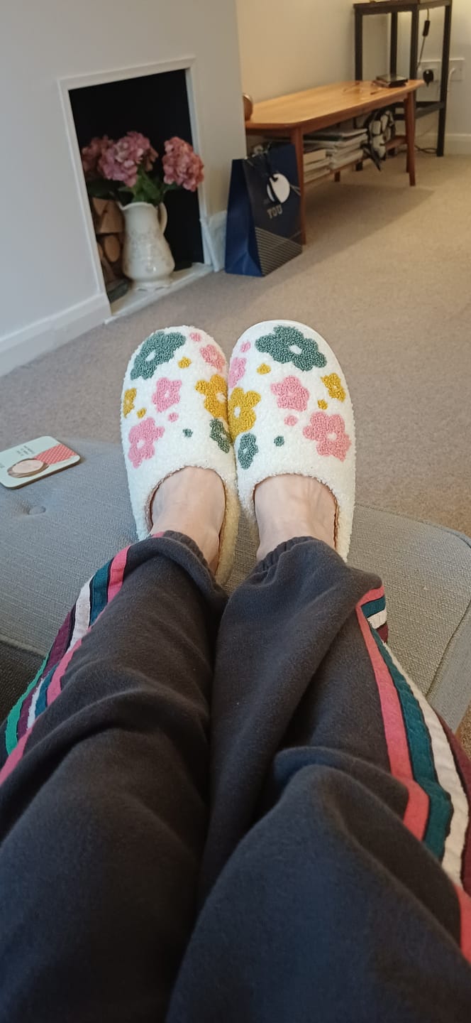 Customer photo review of Livia Flower Slippers