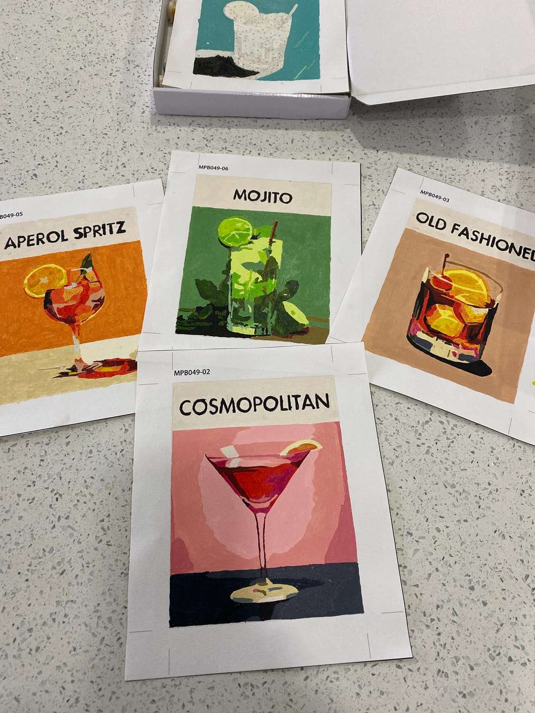 Customer photo review of 6 Mini Paintings - Cocktail Deluxe Set