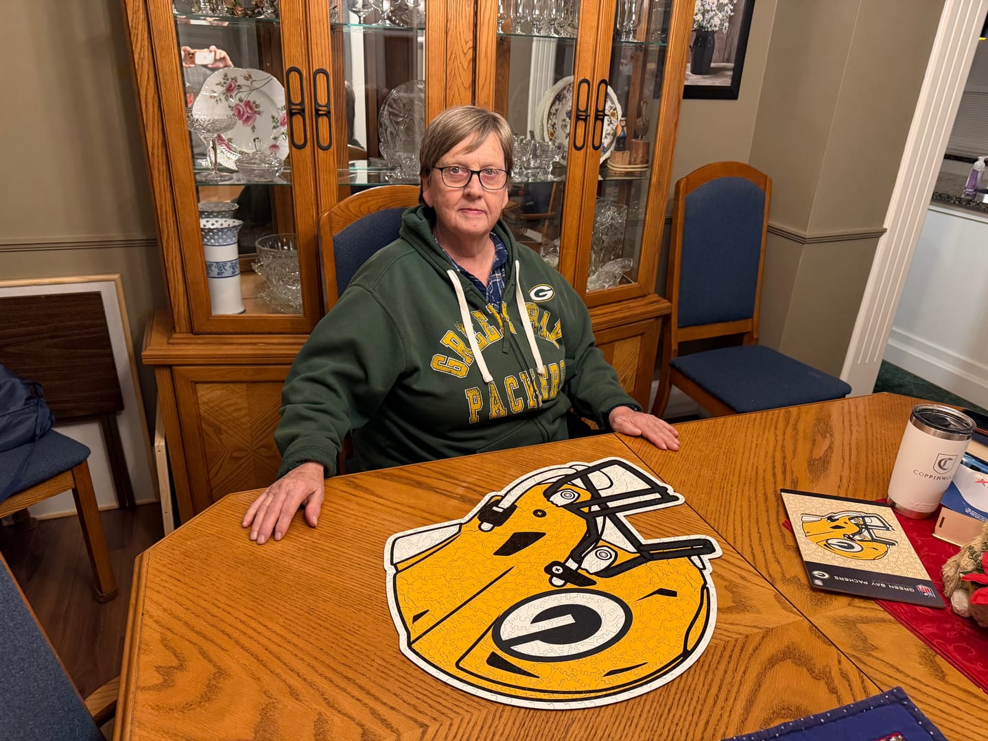 Customer photo review of Green Bay Packers™ Helmet - Wooden Puzzle