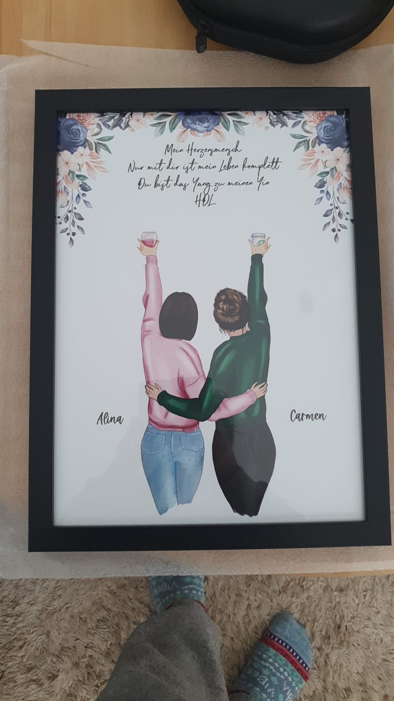 Customer photo review of Best Friends Forever - Personalisiertes Poster