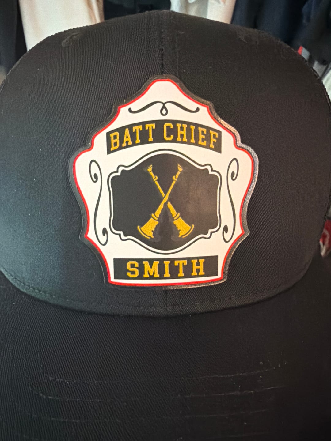 Customer photo review of Full Color Leather Shield Patch