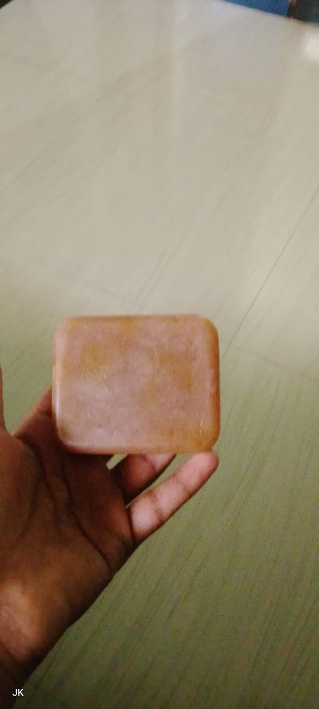 Customer photo review of Magic Soap (Sandal Wood and Saffron Soap)
