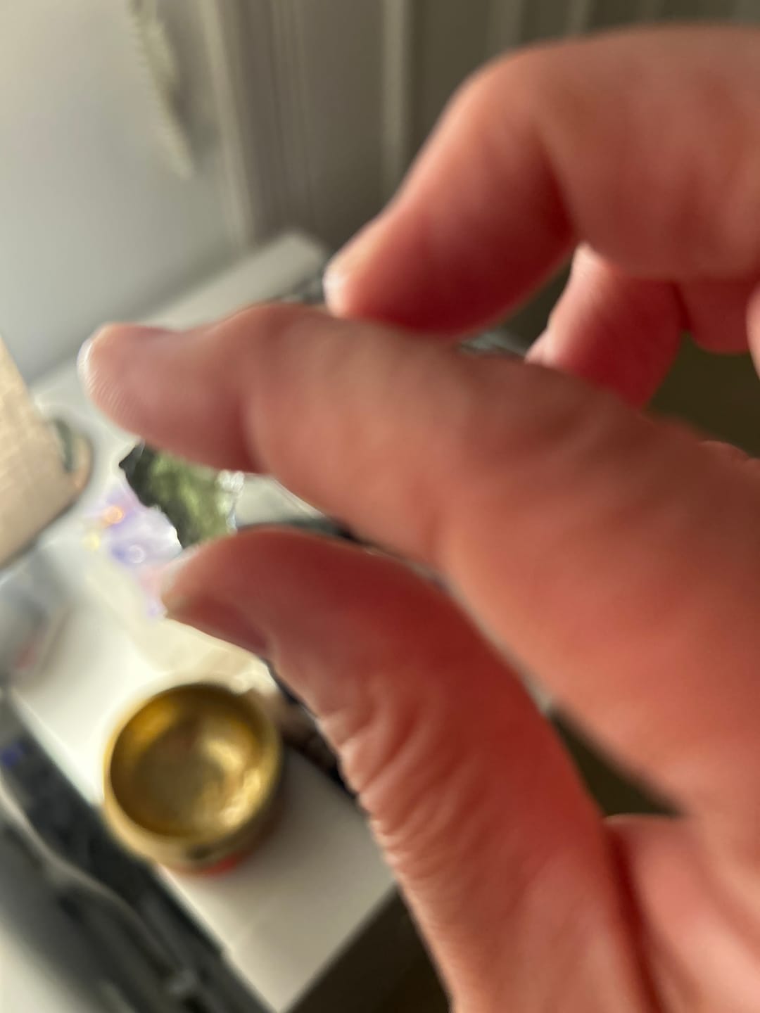 Customer photo review of Moldavite - Rough/raw pieces