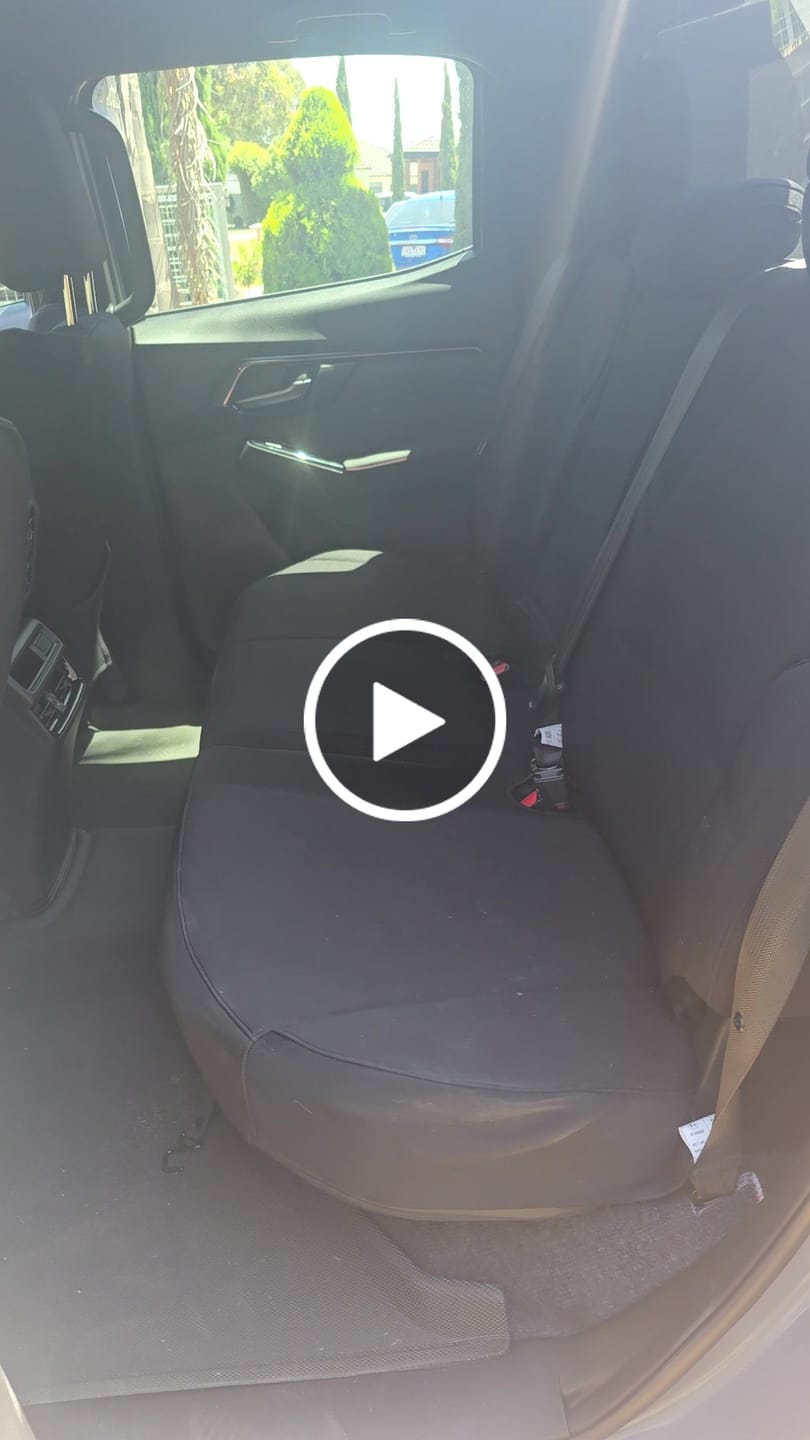 Customer video review of Sharkskin Custom-Fit Isuzu D-MAX 2021–2025 3D TPE All-Weather Floor Mats