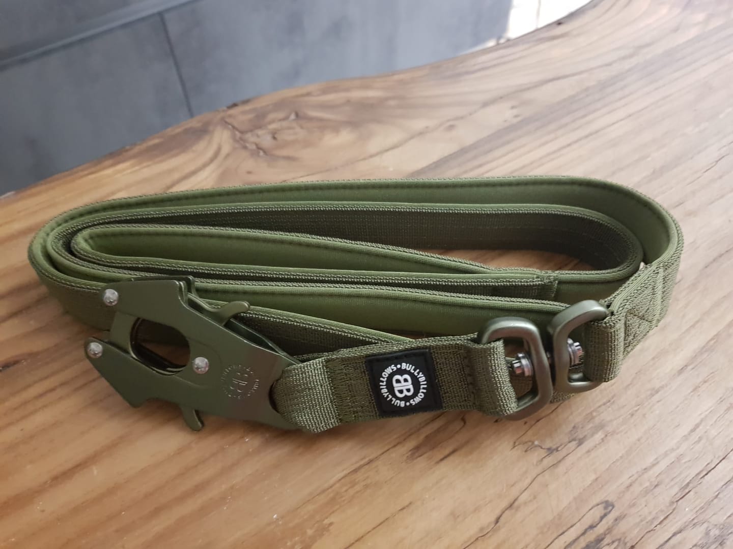 Customer photo review of 1.4m Lighter Swivel Combat Lead | Anti-Tangle & Secure Clip - Khaki x Khaki